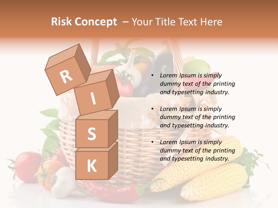 Vegetable Healthy Eating Object PowerPoint Template