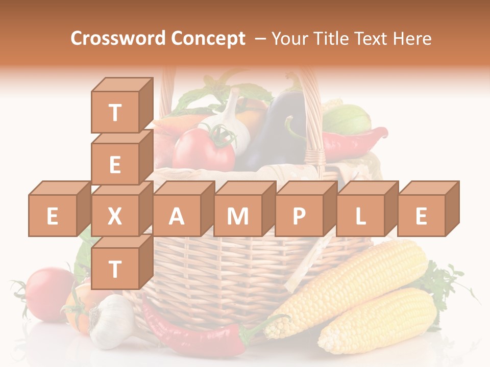 Vegetable Healthy Eating Object PowerPoint Template