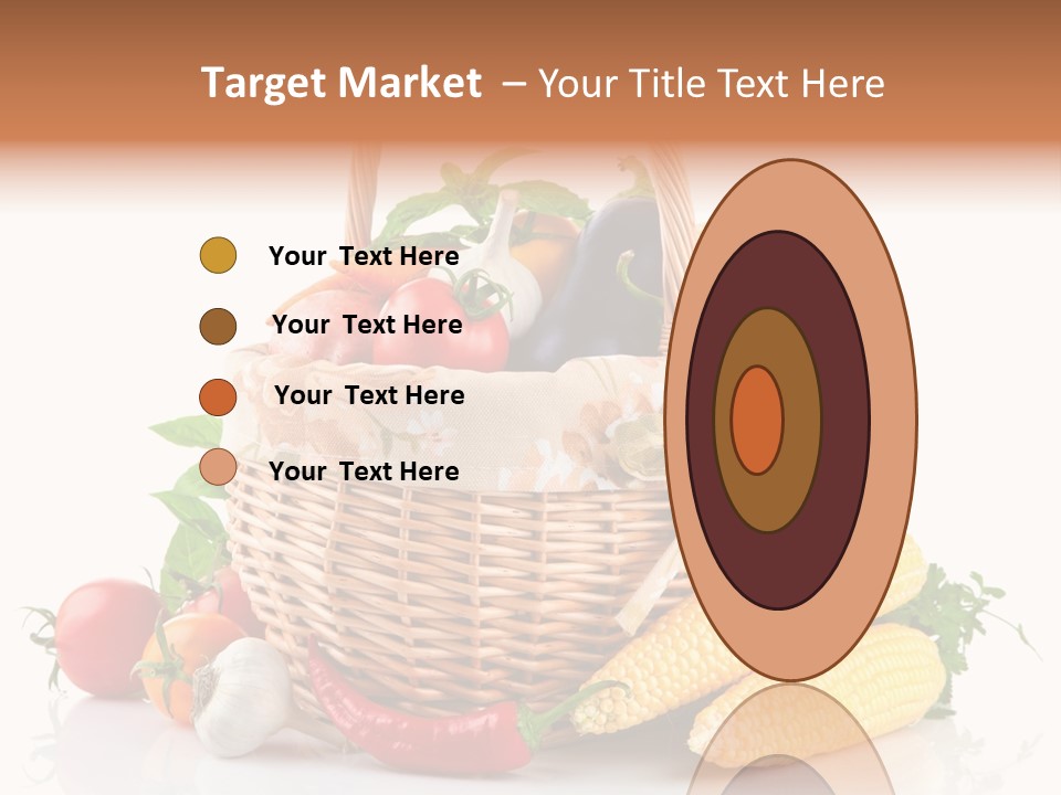 Vegetable Healthy Eating Object PowerPoint Template