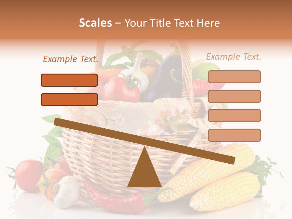 Vegetable Healthy Eating Object PowerPoint Template