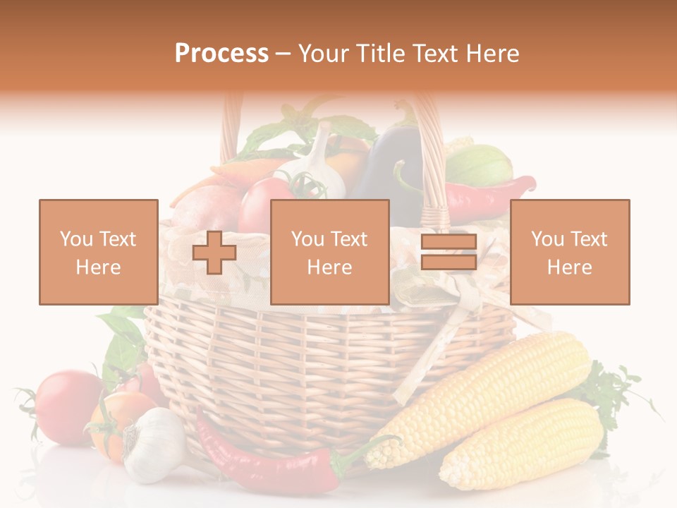 Vegetable Healthy Eating Object PowerPoint Template
