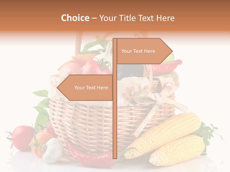 Vegetable Healthy Eating Object PowerPoint Template