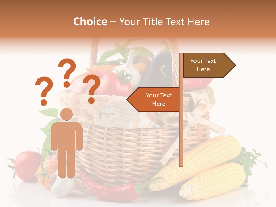 Vegetable Healthy Eating Object PowerPoint Template