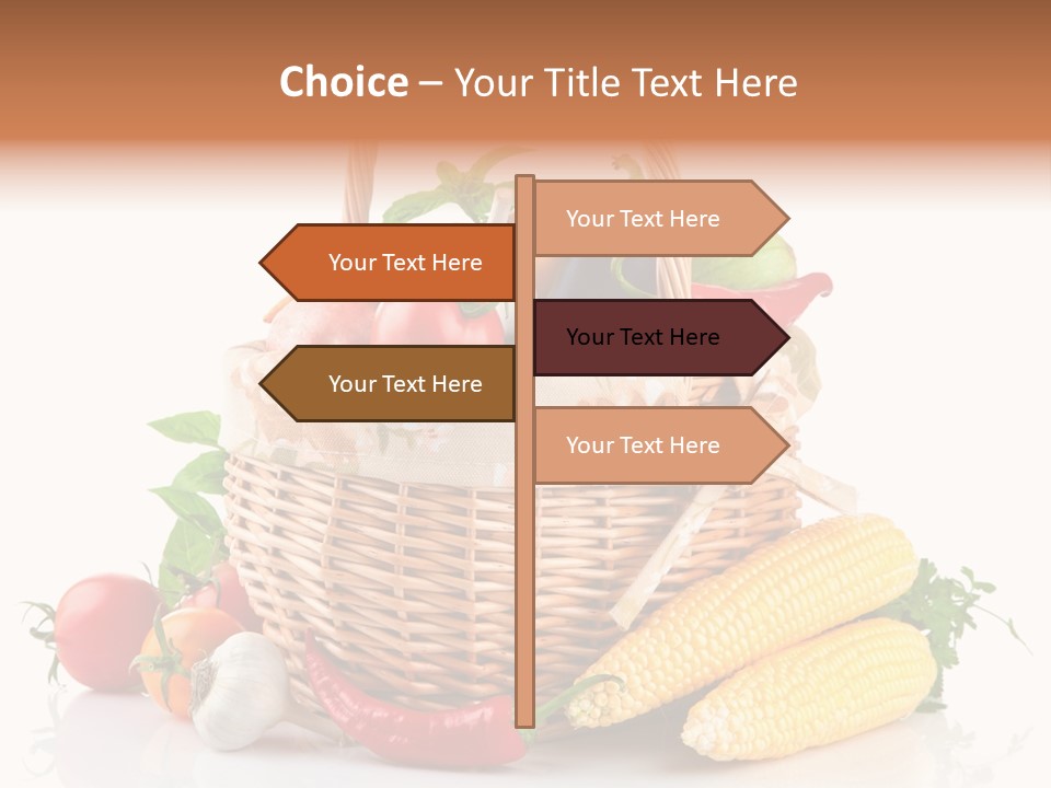 Vegetable Healthy Eating Object PowerPoint Template