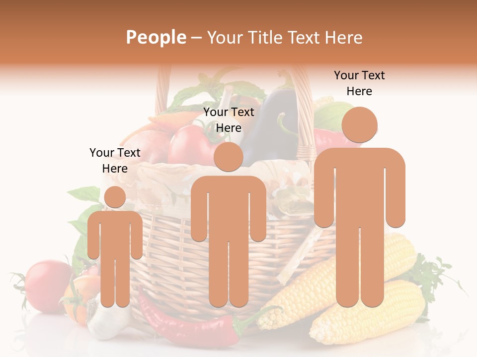 Vegetable Healthy Eating Object PowerPoint Template