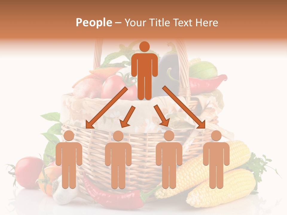 Vegetable Healthy Eating Object PowerPoint Template