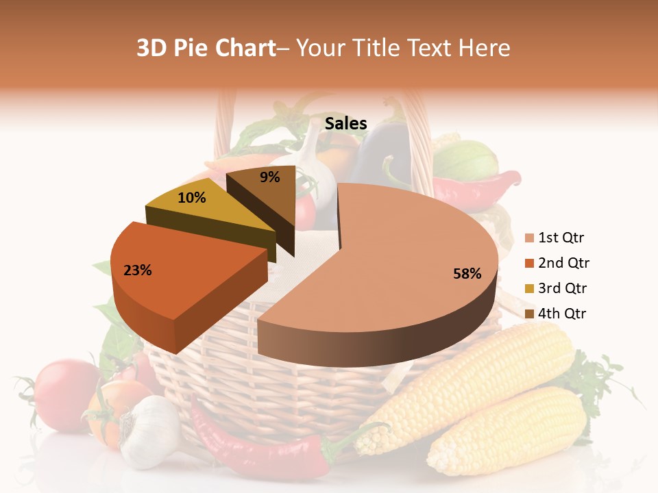 Vegetable Healthy Eating Object PowerPoint Template