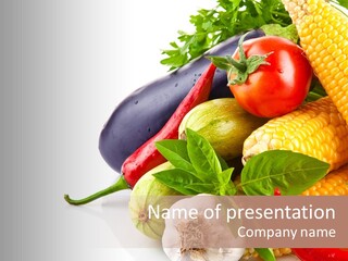 Sieve Pepper Vegetable PowerPoint Template