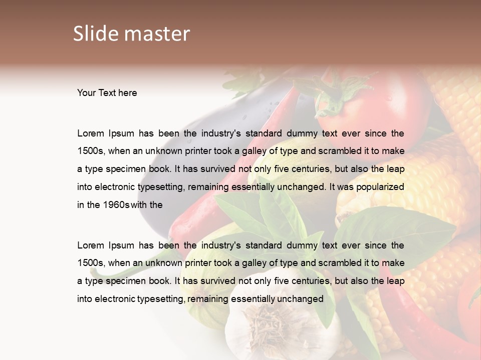 Sieve Pepper Vegetable PowerPoint Template