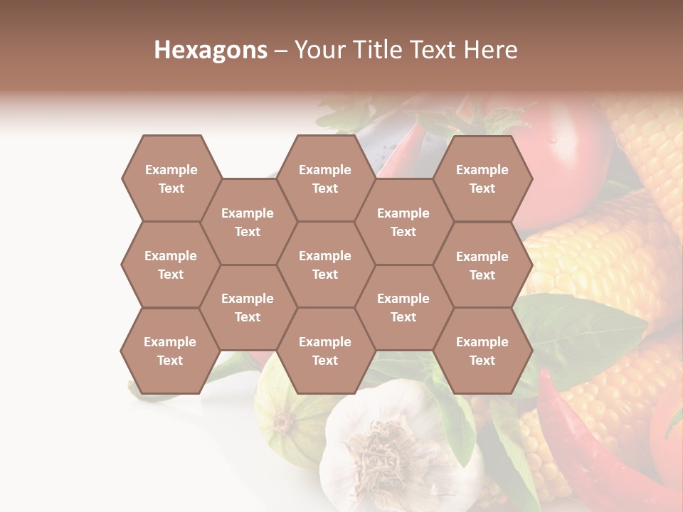 Sieve Pepper Vegetable PowerPoint Template