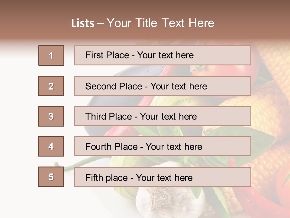 Sieve Pepper Vegetable PowerPoint Template