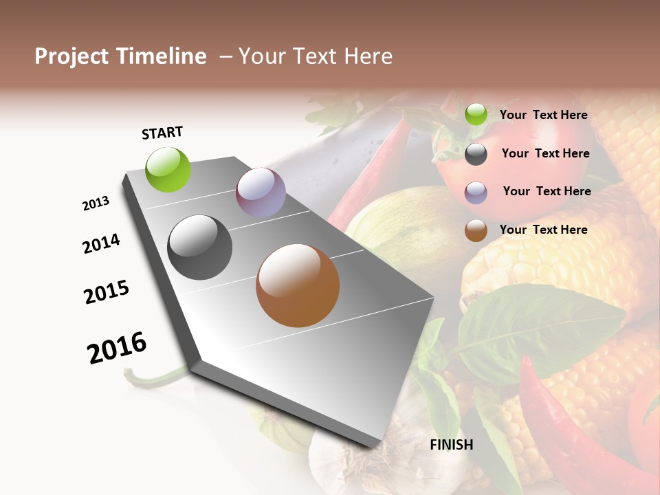 Sieve Pepper Vegetable PowerPoint Template