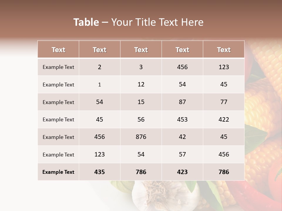 Sieve Pepper Vegetable PowerPoint Template