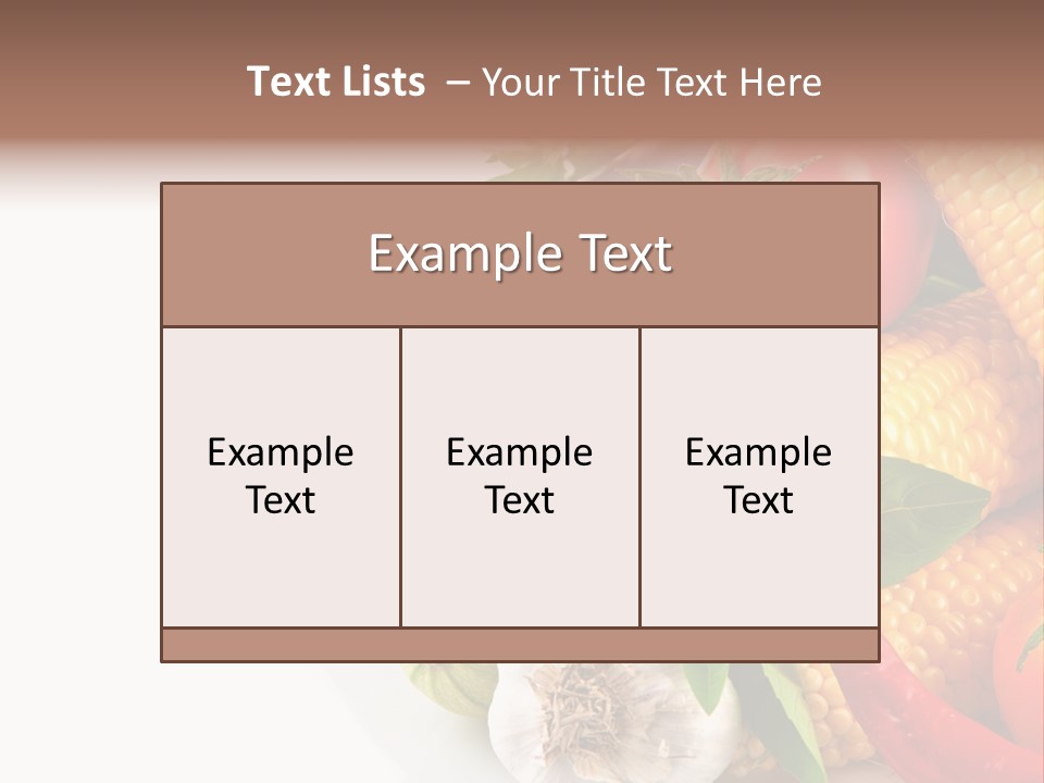 Sieve Pepper Vegetable PowerPoint Template