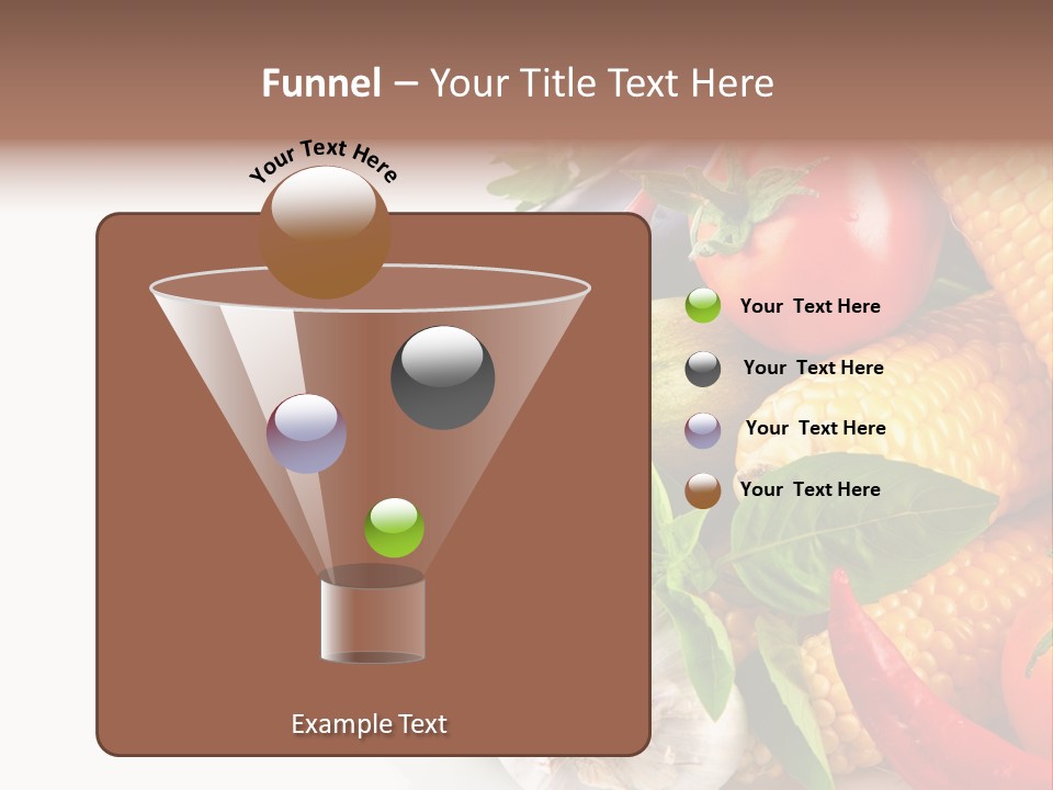 Sieve Pepper Vegetable PowerPoint Template