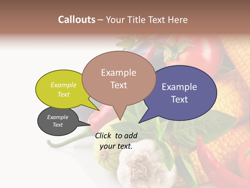 Sieve Pepper Vegetable PowerPoint Template