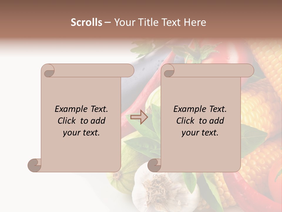 Sieve Pepper Vegetable PowerPoint Template