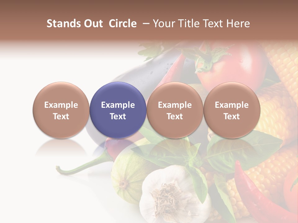 Sieve Pepper Vegetable PowerPoint Template