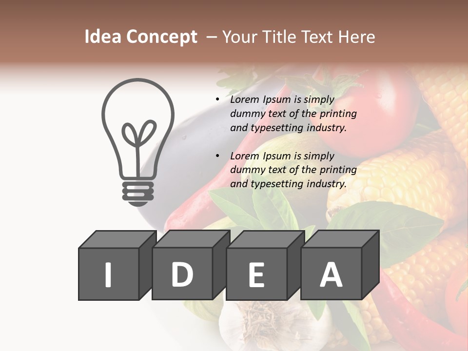 Sieve Pepper Vegetable PowerPoint Template