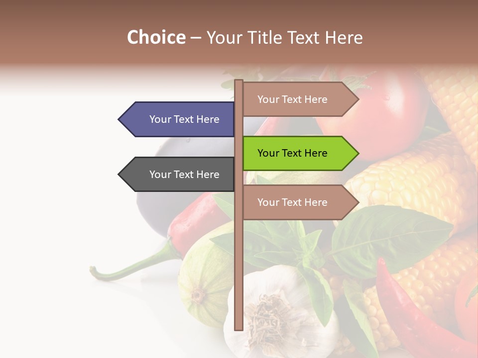 Sieve Pepper Vegetable PowerPoint Template