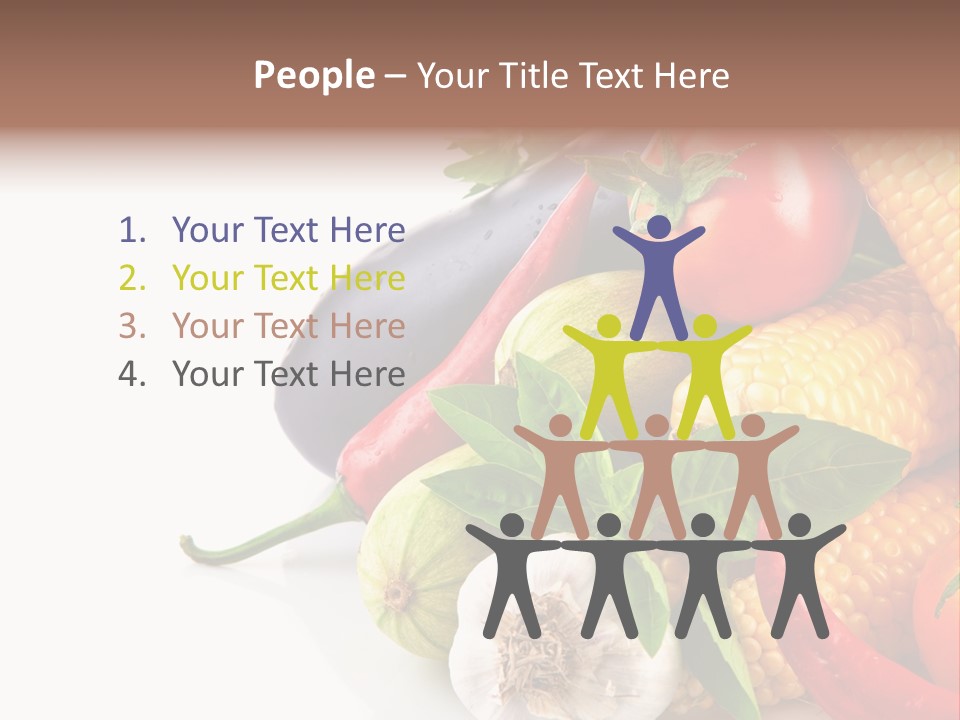 Sieve Pepper Vegetable PowerPoint Template