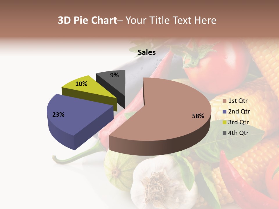 Sieve Pepper Vegetable PowerPoint Template