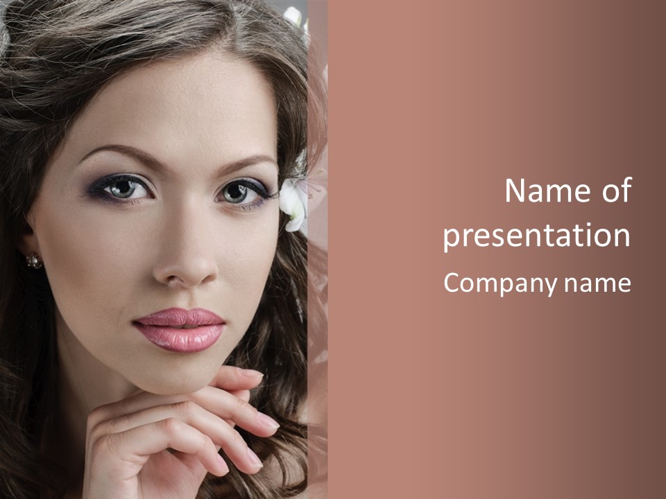 Adult Pretty Model PowerPoint Template