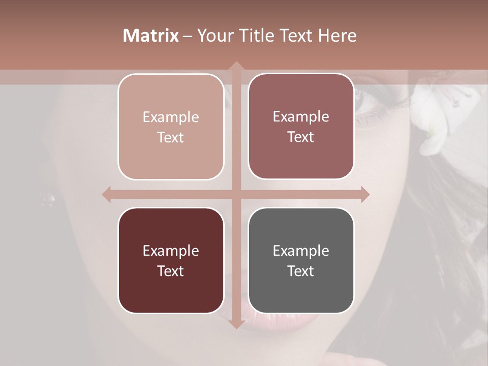 Adult Pretty Model PowerPoint Template