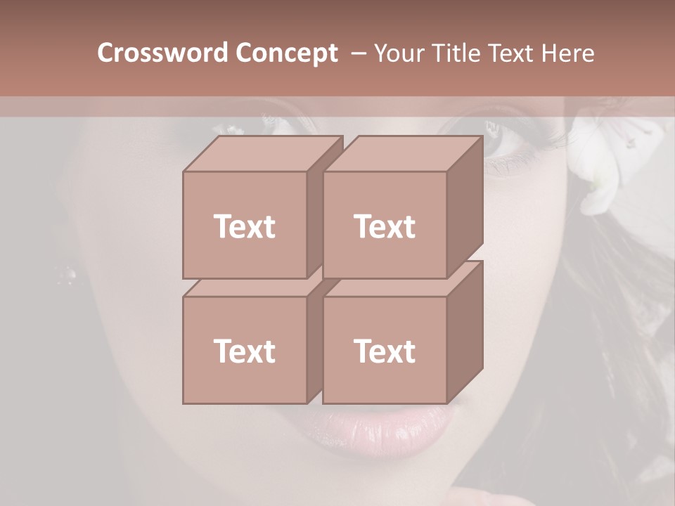 Adult Pretty Model PowerPoint Template