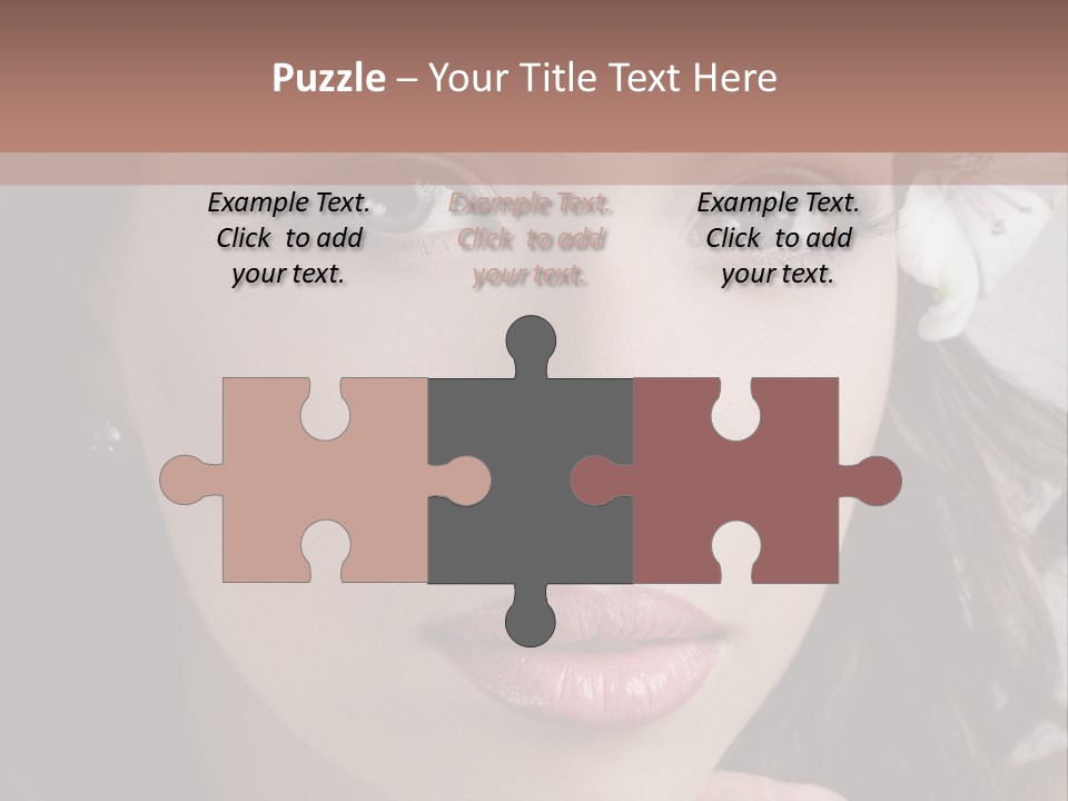 Adult Pretty Model PowerPoint Template