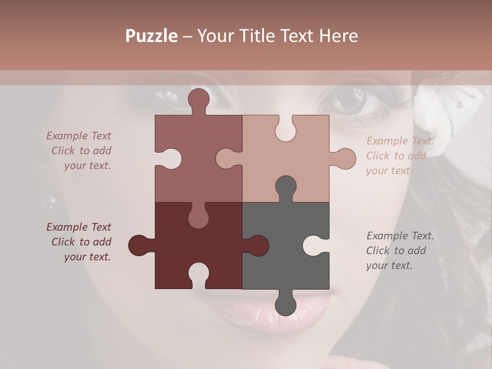 Adult Pretty Model PowerPoint Template