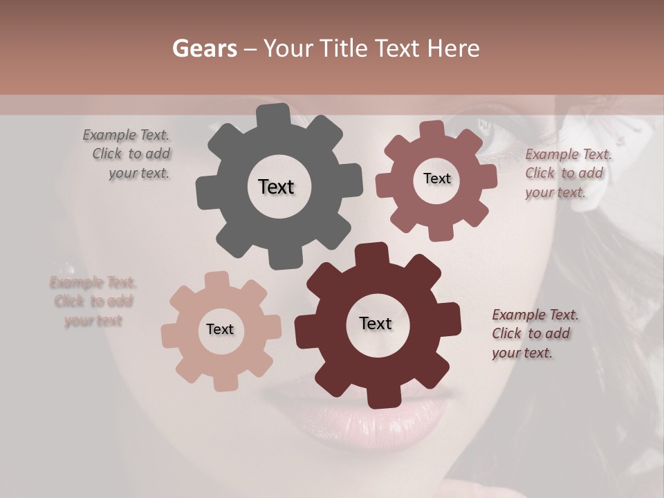 Adult Pretty Model PowerPoint Template