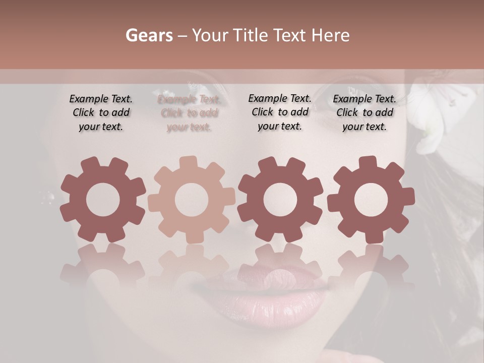 Adult Pretty Model PowerPoint Template