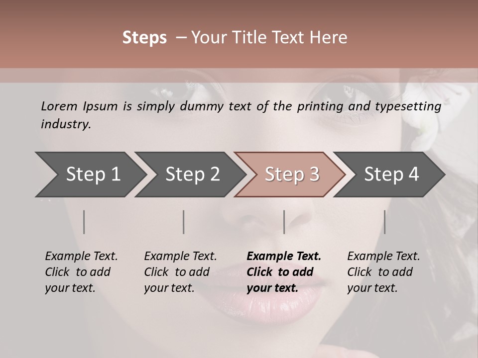 Adult Pretty Model PowerPoint Template