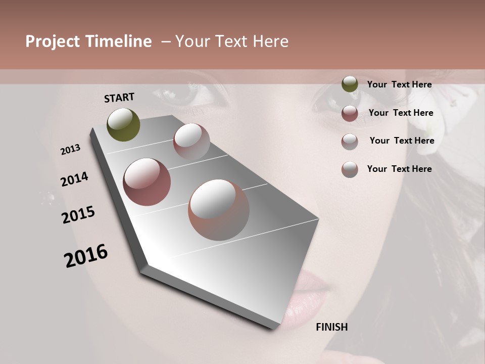 Adult Pretty Model PowerPoint Template