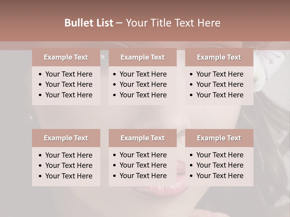 Adult Pretty Model PowerPoint Template