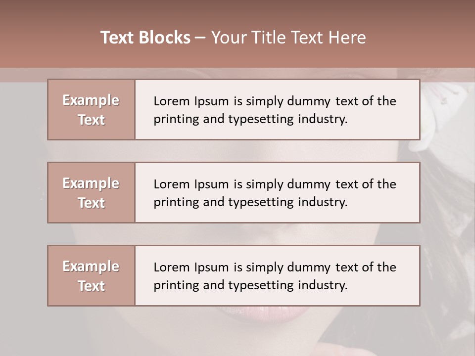 Adult Pretty Model PowerPoint Template