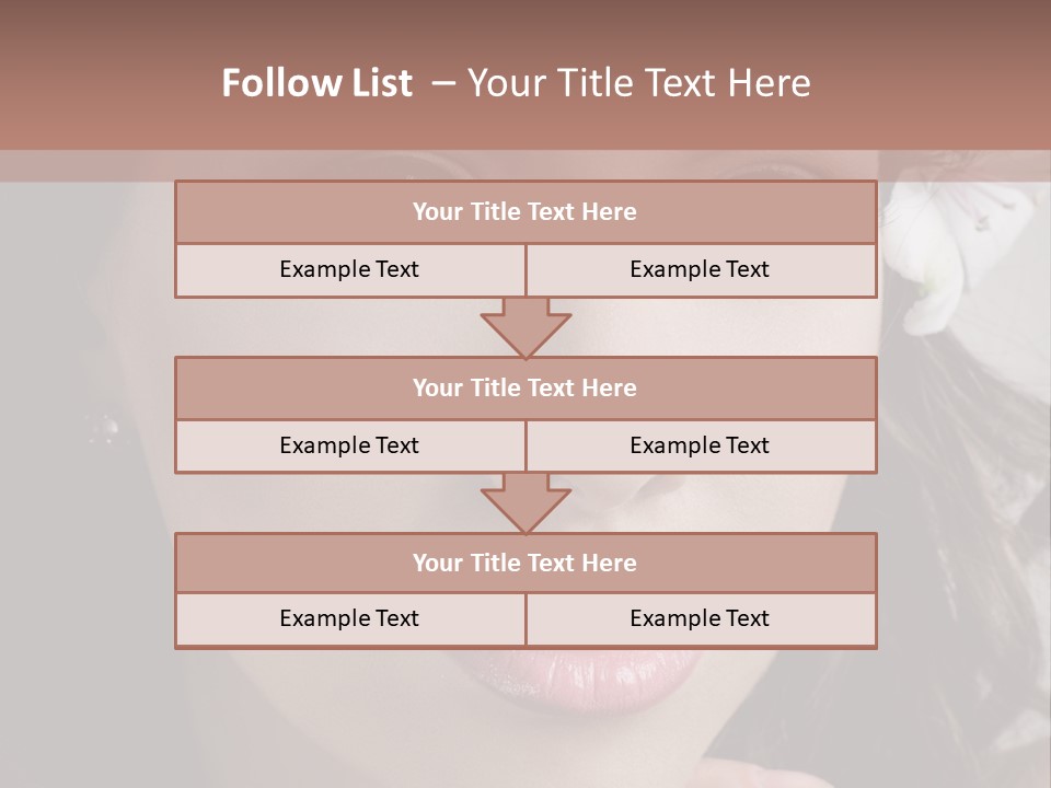 Adult Pretty Model PowerPoint Template