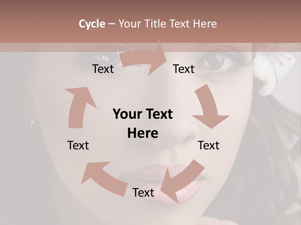 Adult Pretty Model PowerPoint Template