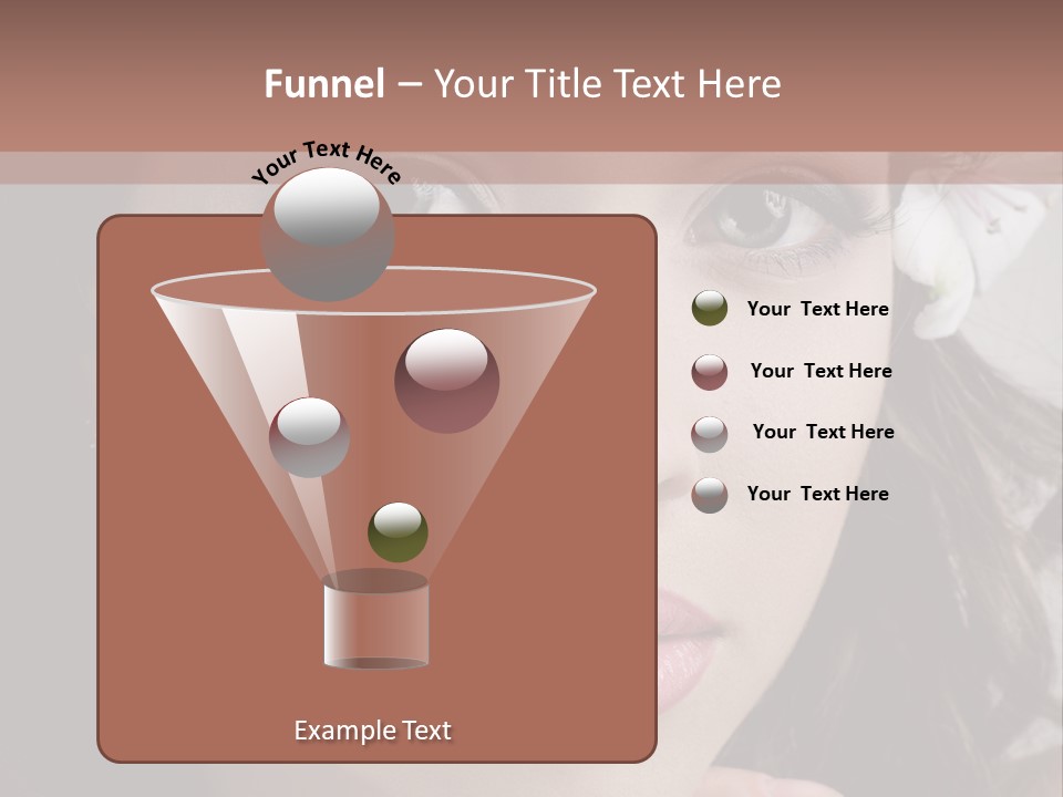Adult Pretty Model PowerPoint Template