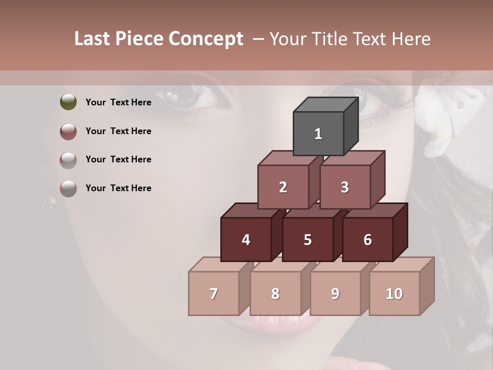 Adult Pretty Model PowerPoint Template