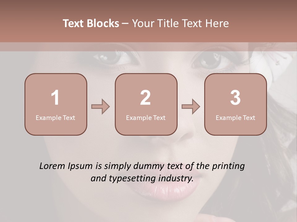 Adult Pretty Model PowerPoint Template
