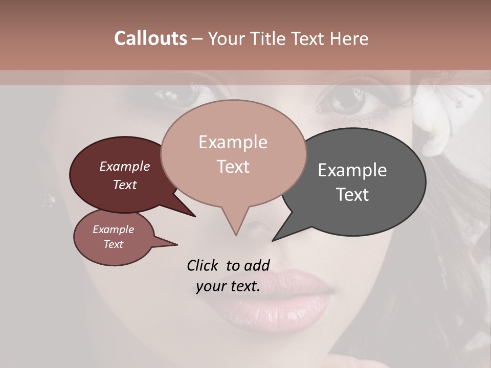 Adult Pretty Model PowerPoint Template