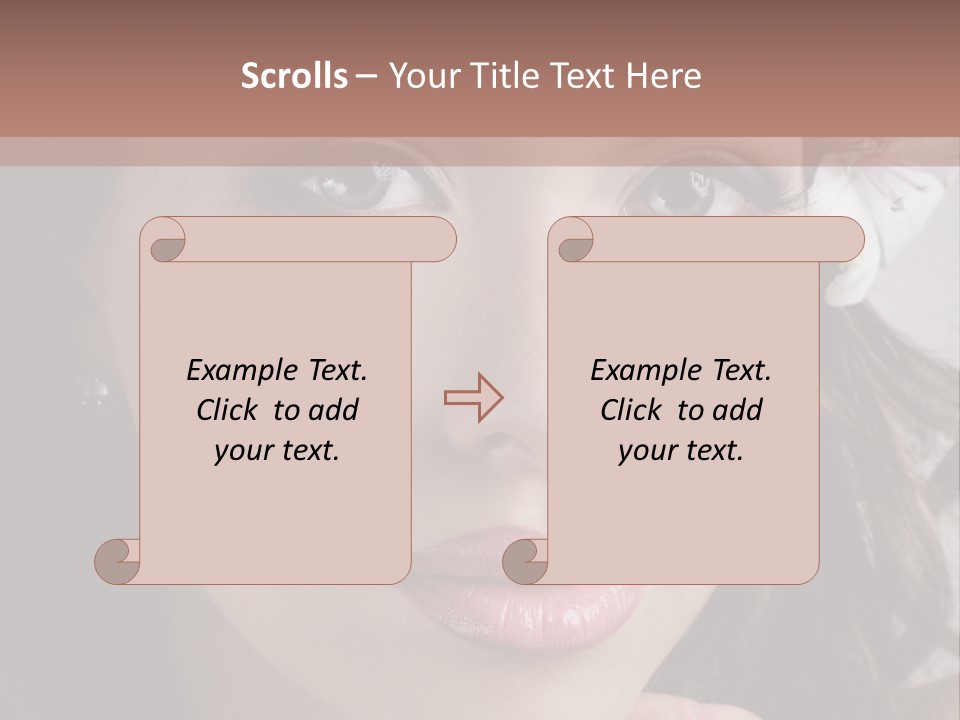 Adult Pretty Model PowerPoint Template