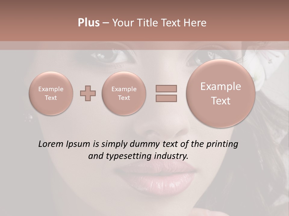 Adult Pretty Model PowerPoint Template