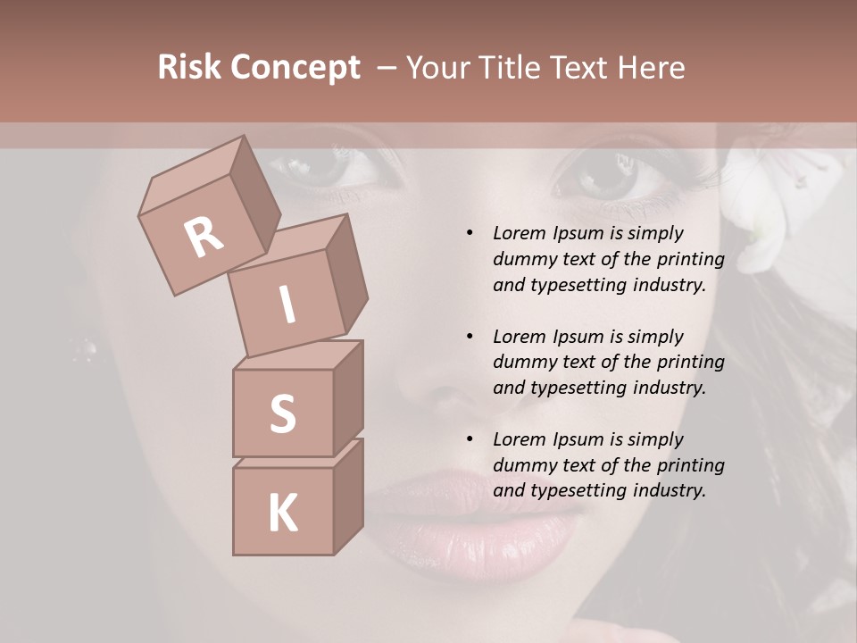 Adult Pretty Model PowerPoint Template