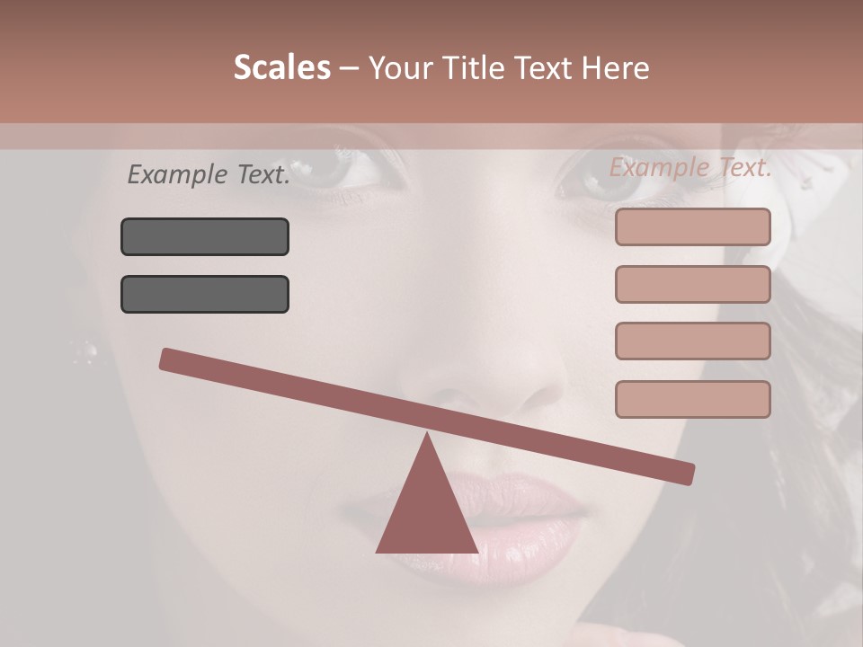 Adult Pretty Model PowerPoint Template