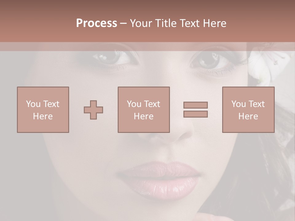 Adult Pretty Model PowerPoint Template