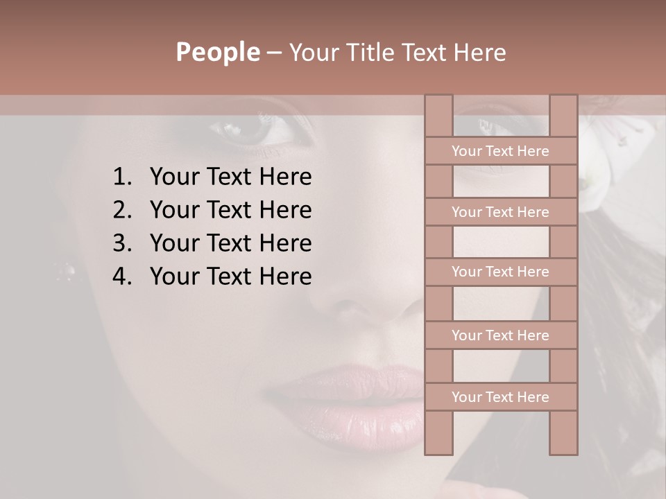 Adult Pretty Model PowerPoint Template