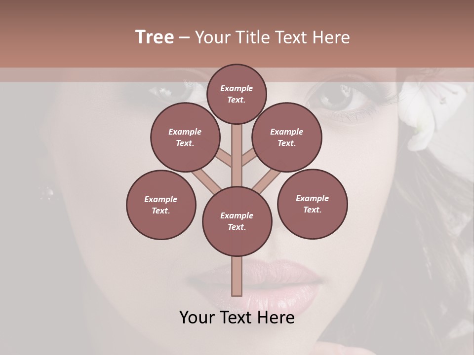 Adult Pretty Model PowerPoint Template